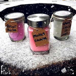 Hand pored all natural soy wax candles.